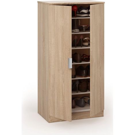 My Brand Scarpiera in Legno Rovere Canadese 2 Ante 55x39,5x108 cm (1/4)