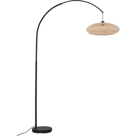 Stehlampe (Bogenleuchte) "Solvian" aus Metall für Wohnzimmer & Esszimmer von Lindby (1/5)