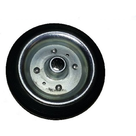 RUOTA CON RIVESTIMENTO IN GOMMA 180X50 GOMMA PIENA MARCA AVO 112 MADE IN ITALY (1/2)