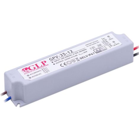 GLP GPV-35-12 LED Netzteil 35W 12V 3A IP67 Schaltnetzteil CV