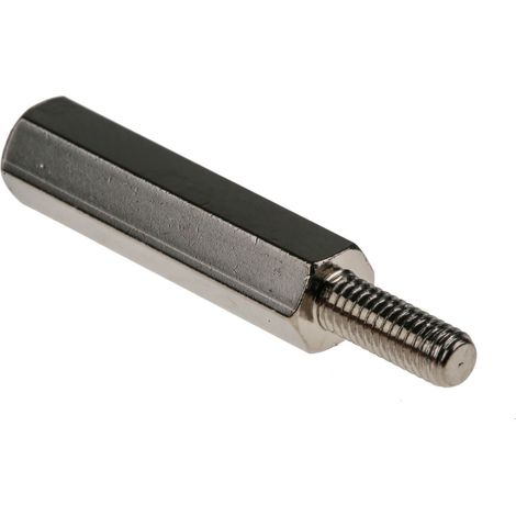 Entretoise filetée RS PRO, longueur 20mm, Mâle / Femelle, M3 x M3 ( Prix pour Paquet de 50 )