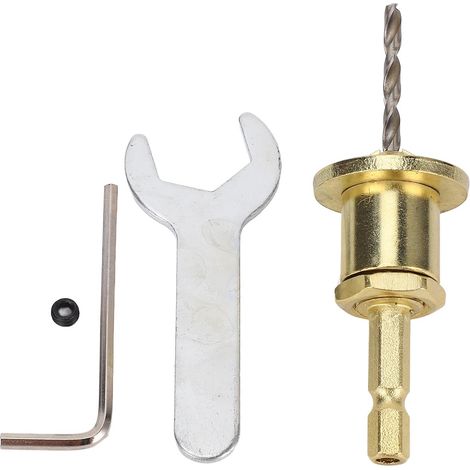 Verstellbarer Fräser mit 1/4 Zoll Sechskantschaft, 3,2 x 10 mm Gewindesteigung für Heimwerkerreparaturen. (1/5)
