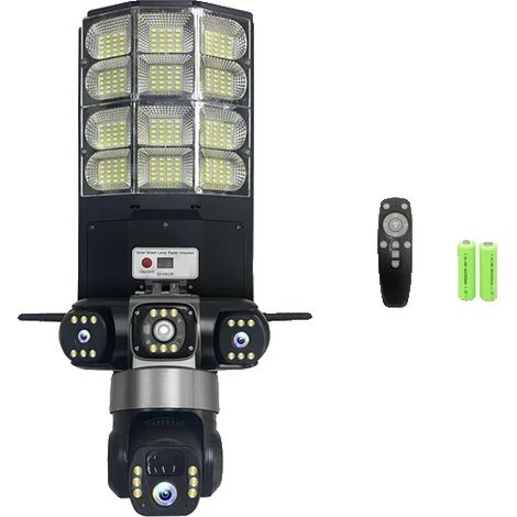 Cámara solar para alumbrado público, resolución de 15 MP, control remoto, complemento de cámara 4G de 128 GB. (1/2)