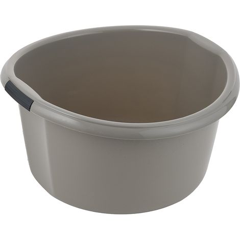 Bol en plastique solide 46 x 45 x 48 cm, 25 L, gris clair - Ben