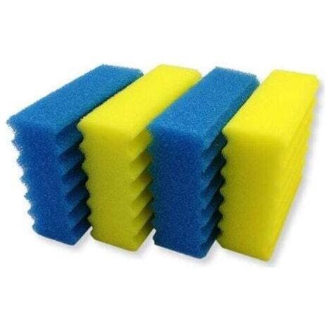 Lot de 4 pièces de rechange pour filtre biologique CBF350 Ensemble complet d'éponge filtrante en coton d'origine (1/3)