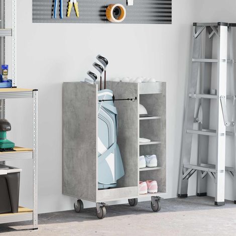 Golf Schrank Mit Rad Uni Beton Grau 65 x 45 x 98 cm