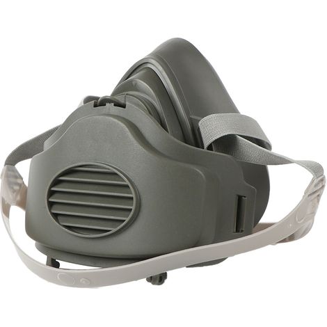 Masque respiratoire réutilisable anti-poussière en caoutchouc respirant et lavable, demi-masque industriel pour le travail dans les mines de charbon, 60 filtres en coton (1/5)