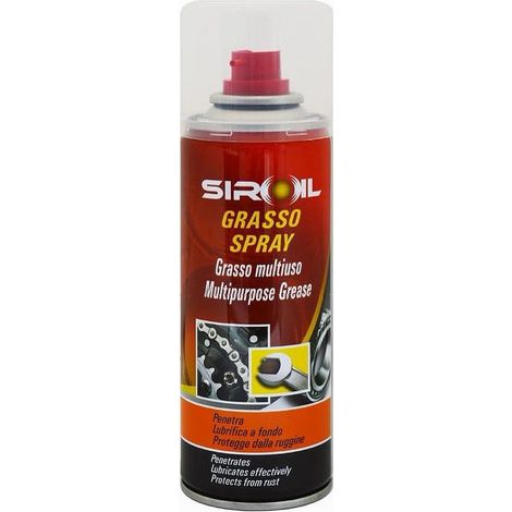 MaxTech - Lubrificante Grasso Spray Multiuso Lubrifica Protegge Da Ruggine 200ml Sir-gras -