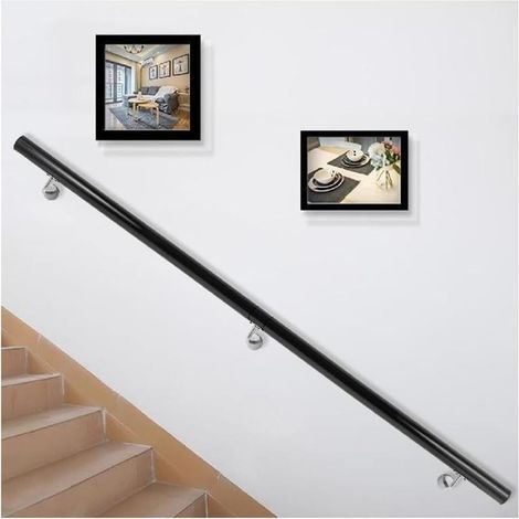 Main Courante d'escalier 6ft LengthStair Rail Mains courantes Modernes en Aluminium for escaliers 200lbs Capacité de Charge Garde-Corps d'escalier for intérieur (1/5)