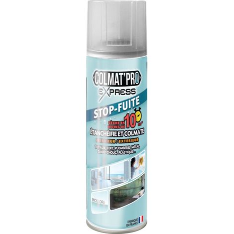 Spray bitume Colmat'Pro Express incolore 300ml – Imperméabilisant pour tous matériaux – Pénétration dans fissures – Stop rouille – Passat