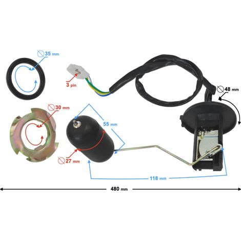 Sensore di livello carburante Scalpel 50 (1/2)