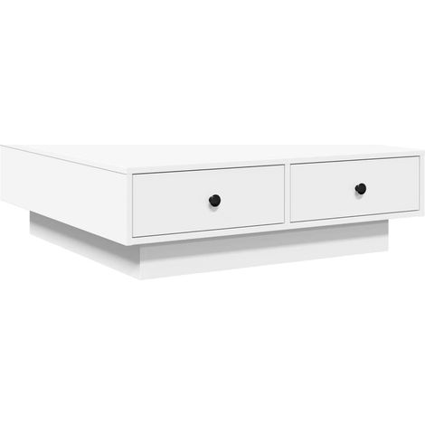 Maison Exclusive - Couchtisch Weiß 90x90x28 cm Holzwerkstoff