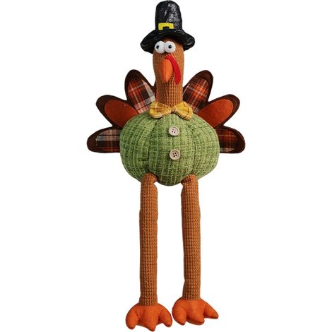 Thanksgiving-Dekoration Saison Truthahnbein zum Aufhängen, Puppe, Party, Heim- und Küchendekoration, Ornament (1/5)