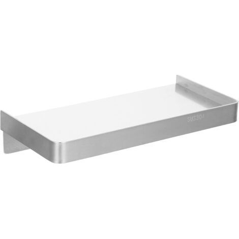 Wall Mounted Phone Holder for Bathroom, Stainless Steel, Space Saving, Rounded Corners for Safety, Easy to Install (1/5)