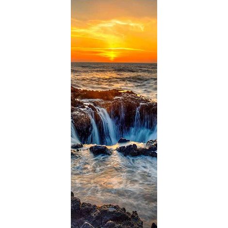 Selbstklebende Tapete – Türsticker – PVC – Sofort einsatzbereit – Wiederablösbar – Klebefolie für Möbel – Fototapete für den Innenbereich – Für Schlafzimmer, Wohnzimmer – 200 x 77 cm (1/5)