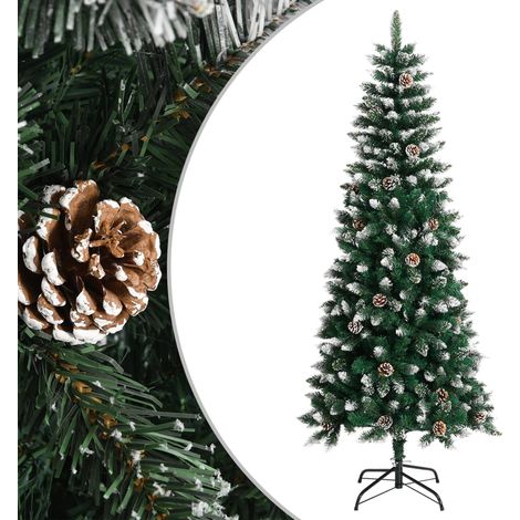 Künstlicher Weihnachtsbaum mit Ständer Grün 180 cm PVC