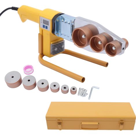 Poste à souder des manchons avec affichage numérique - Machine à souder à chaud - 20-63 mm - Pour tuyaux en plastique PPR PE PP 1000 W (1/5)