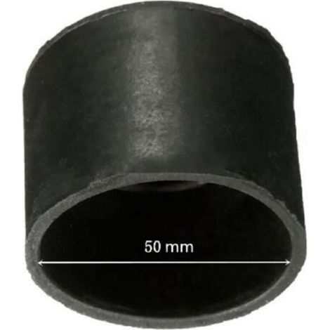 4pcs noir rond meubles chaise table jambe caoutchouc pied couvre protecteurs cap 50mm (1/4)