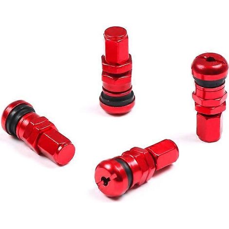 Lot de 4 bouchons anti-poussière pour valve de pneu (voiture, vélo, quad, moto) (1/5)