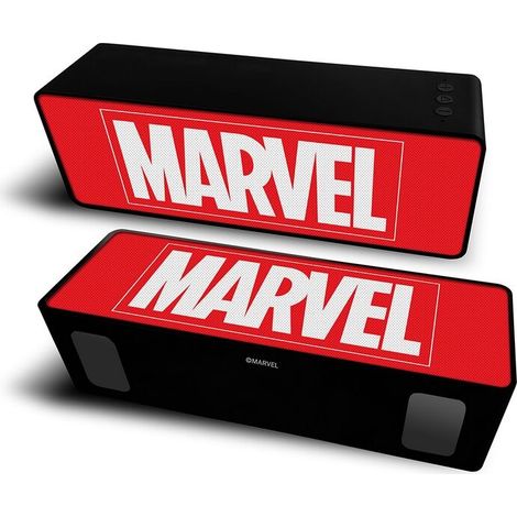 ERT GROUP Altoparlante portatile wireless BT Stereo 2.1 10W Marvel 001 Marvel Red
