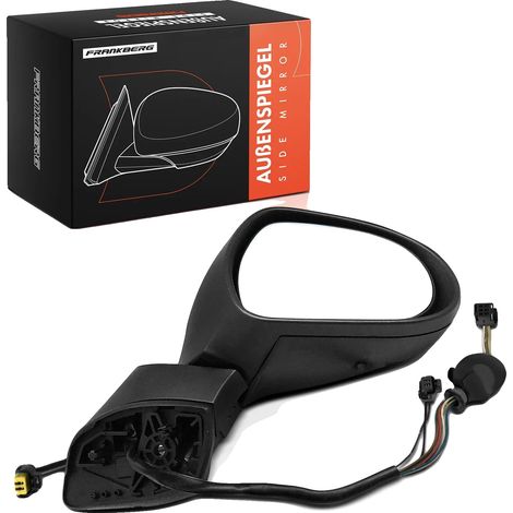 Espejo retrovisor exterior derecho, de accionamiento eléctrico, compatible con Peugeot 308, diseño convexo, color gris. (1/5)