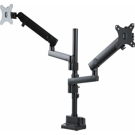 Startechcom ARMDUALPIVOT soporte de escritorio negro doble pantalla (1/2)