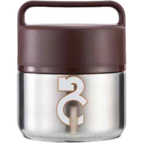 Boîte isotherme de 1300 ml en acier inoxydable pour repas d'enfants, idéale pour les soupes, les céréales et les ragoûts. Elle est dotée d'un couvercle pliable et d'une boucle pour cuillère. (1/5)