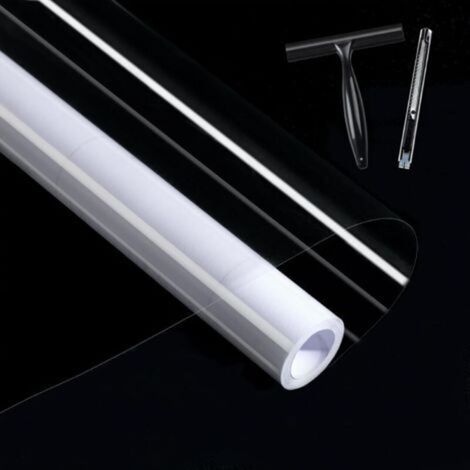 Film Adhesif Transparent pour Meuble, Imperméable Film Transparent Autocollant Protection Mur Cuisine, Rouleau Vinyle Adhesif Papier pour Mur Cuisine 30 X 200 cm (1/5)