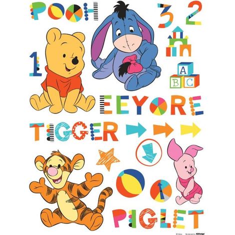 Decorazione Adesiva Baby Pooh Disney 65x85cm