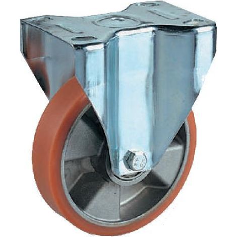 RUOTA POLIURETANO C/PIASTRA FISSA Ø100MM AVCF (EX 25901)