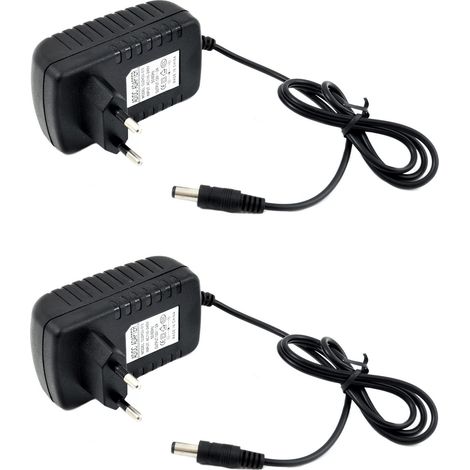 TEMPO DI SALDI 2 x Trasformatore Universale Da 2 Ampere 12 Volt Con Attacco Pin Da 2.1 A 5.5 Mm (1/5)