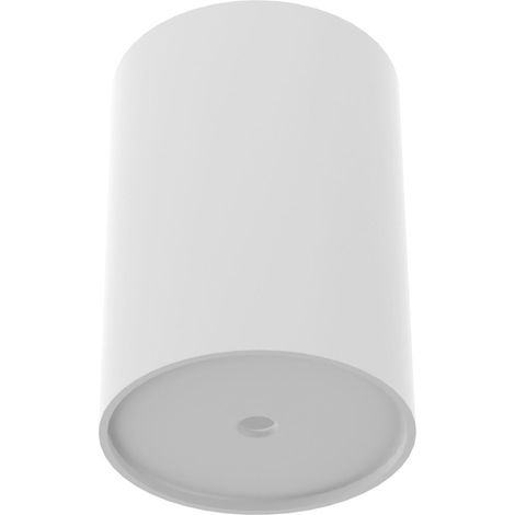 Rosace plafond tube acier blanc, terre Nowodvorski CANOPY