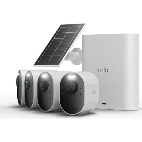 Cámara de vigilancia - Arlo - Ultra 3 Kit de 4 cámaras + 1 panel solar