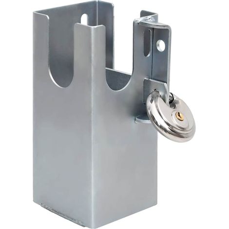 vidaXL Hitch Lock Silver 11x11x23,5 cm Steel (1/5)