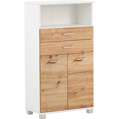 Midischrank 60cm in weiß mit Eiche PROVIDENCE-80 (1/4)