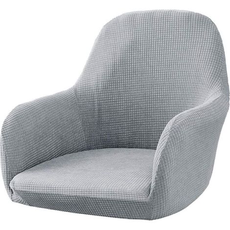 Housse de chaise extensible pour salle à manger, bureau (gris) (1/5)
