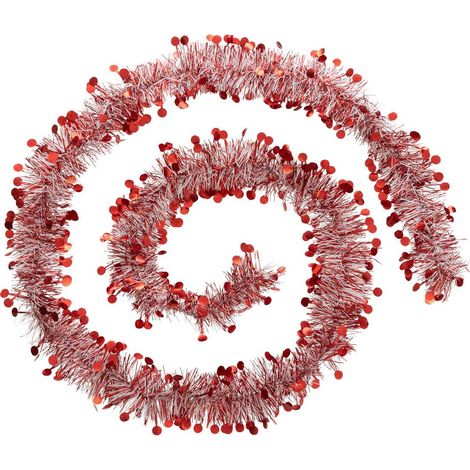 Weihnachtsgirlande Pastille 100x4x2m Rot und Weiß - Atmosphera créateur d'intérieur