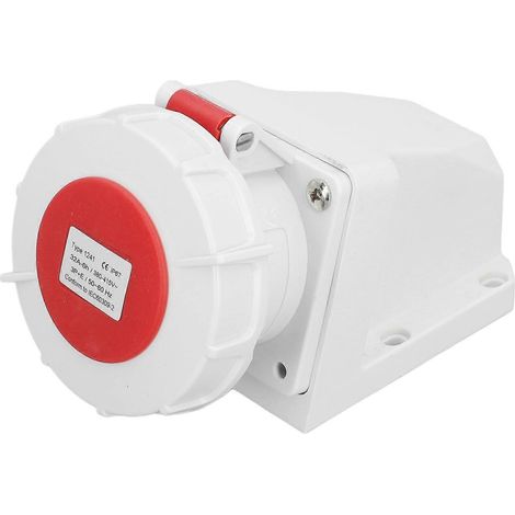 Industrieller Stecker IP67 wasserdicht 4-polig 32A 3P E Aufputz-Industriesteckdose 380–415V