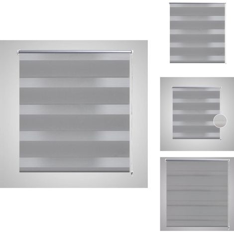 Doppelrollo 40 x 100 cm grau - Doppelrollo - Lichtdurchlässigkeit - Raffstore - Fensterdekoration - Gardine (1/5)