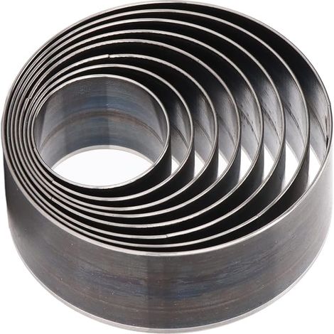 8pcs Cuir Trou Rond Perforateur Alliage Acier Coupe Poinçonnage Ensemble 25mm 30mm 35mm 40mm 45mm 50mm 55mm 60mm (1/5)