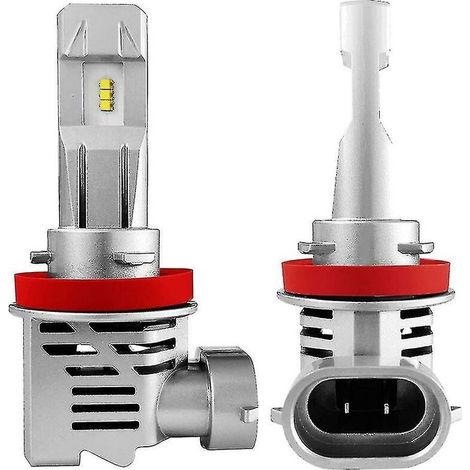 H11 H8 H9 H16 Ampoules de phare LED 12 000 lm 6 500 K Blanc froid Lot de 2