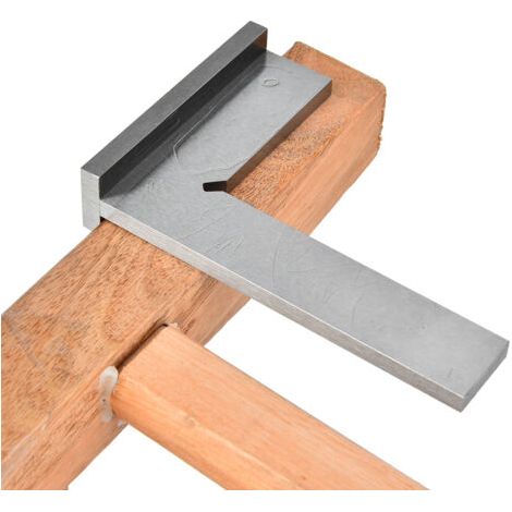 Präzisionswinkel aus Edelstahl (90°), 200 x 130 mm Grundfläche für genaue Messungen (1/5)