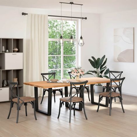 Maison Exclusive - Patas para mesa de comedor en forma de V (3 un (1/5)