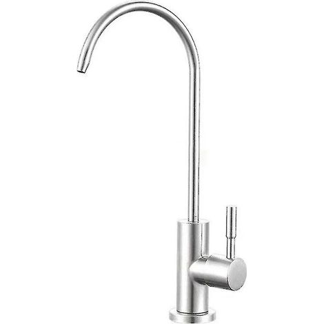 Grifo de agua potable, grifo de fregadero de cocina, grifo con filtro de agua de acero inoxidable. (1/5)