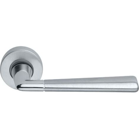 Maniglia per porte interne Ania bicolore Cottali cromo