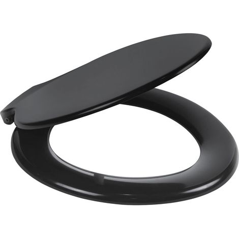 Standard Round Toilet Seat 441-457mm Projection – Black