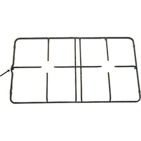 GRIGLIA NERA CUCINA A GAS ADATTA  REX ELECTROLUX ZOPPAS  cm 28 x 50 P 4481 (1/2)