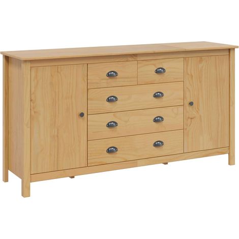 Maison Exclusive - Credenza con cassetto HILL Marrone miele 154 x 40 x 80 cm