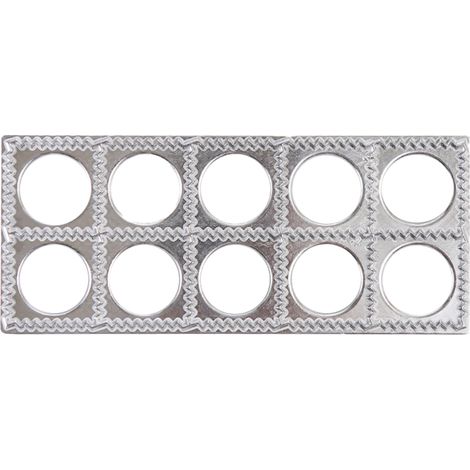 Moule À Raviolis - Presse À Raviolis En Plastique Et Cadre De Découpe Métallique - Pour Préparation Maison - 12 Pièces (1/5)