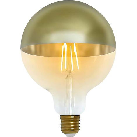 G120 LED-Kuppellampe, goldfarben, E27, 6 W (entspricht 48 W), 600 lm, 2100 K, 15.000 h

7hSevenOn Vintage